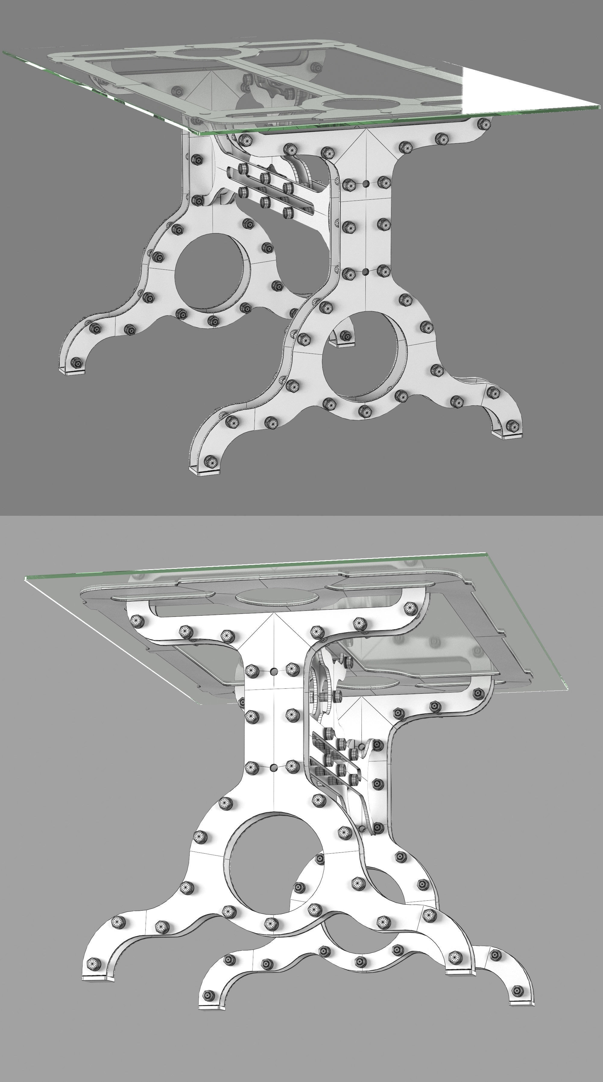 Desk Machine Brothers 3D model_4