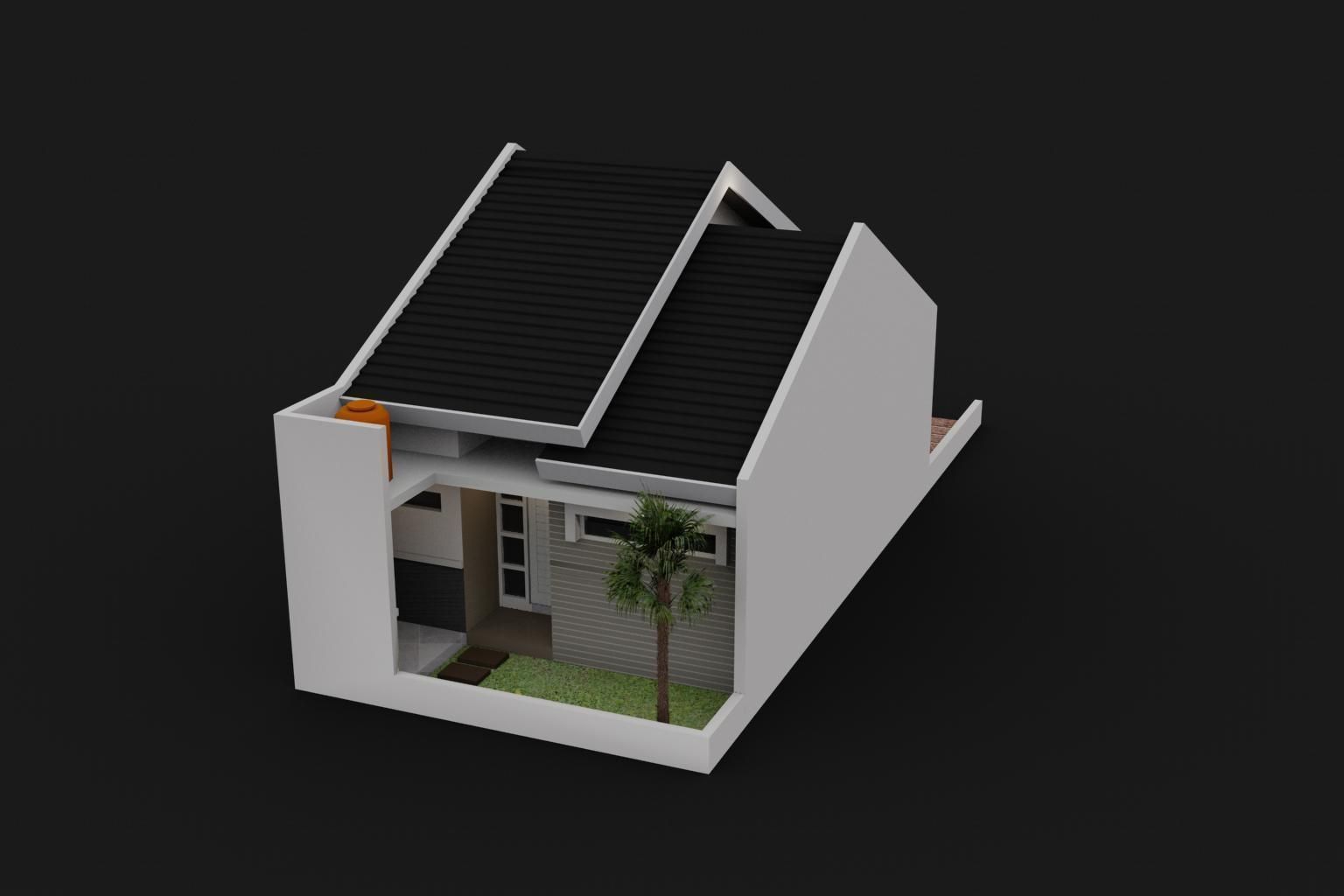 small house design 3D model_3
