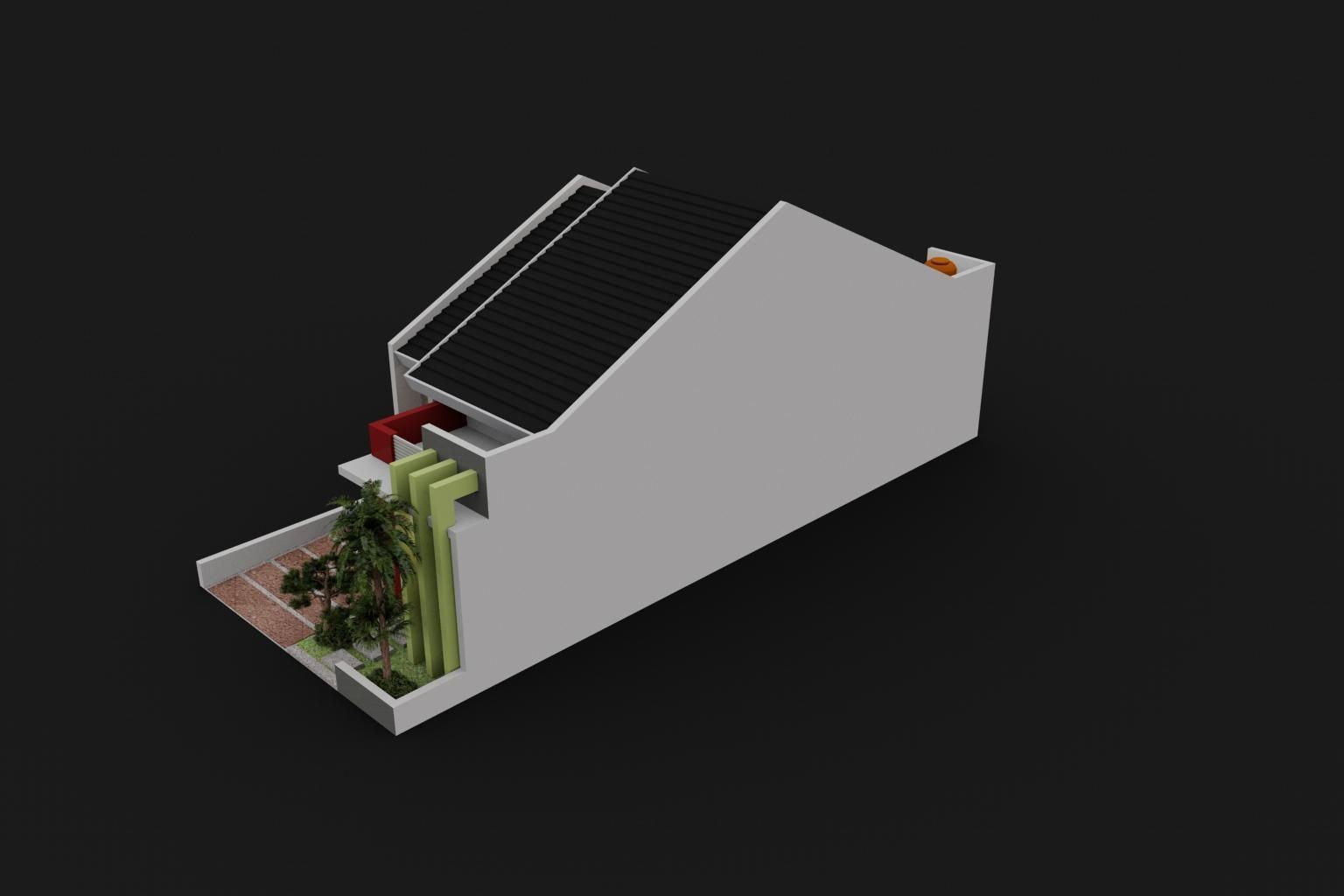 small house design 3D model_2