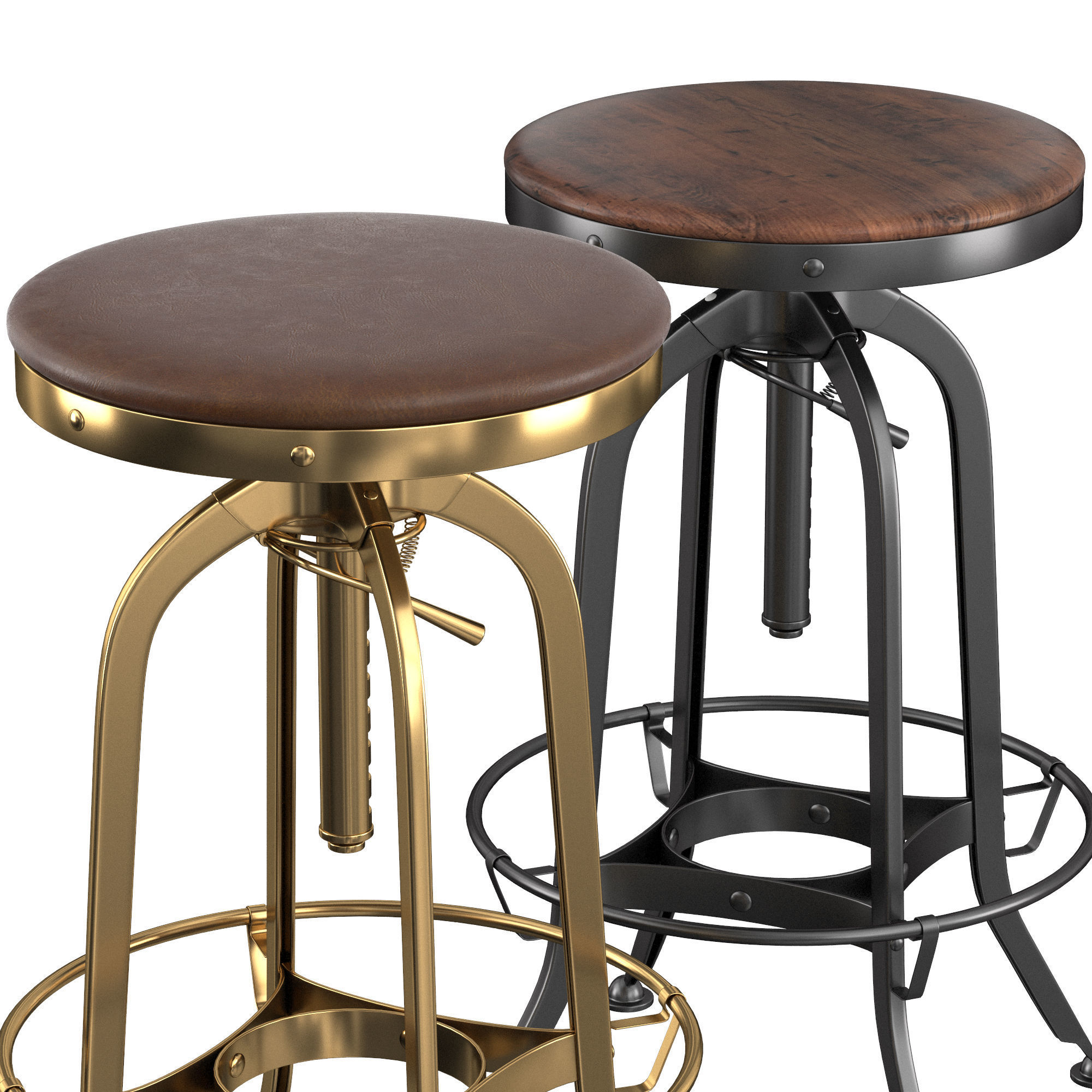 Bar Stool Toledo 3D model_1