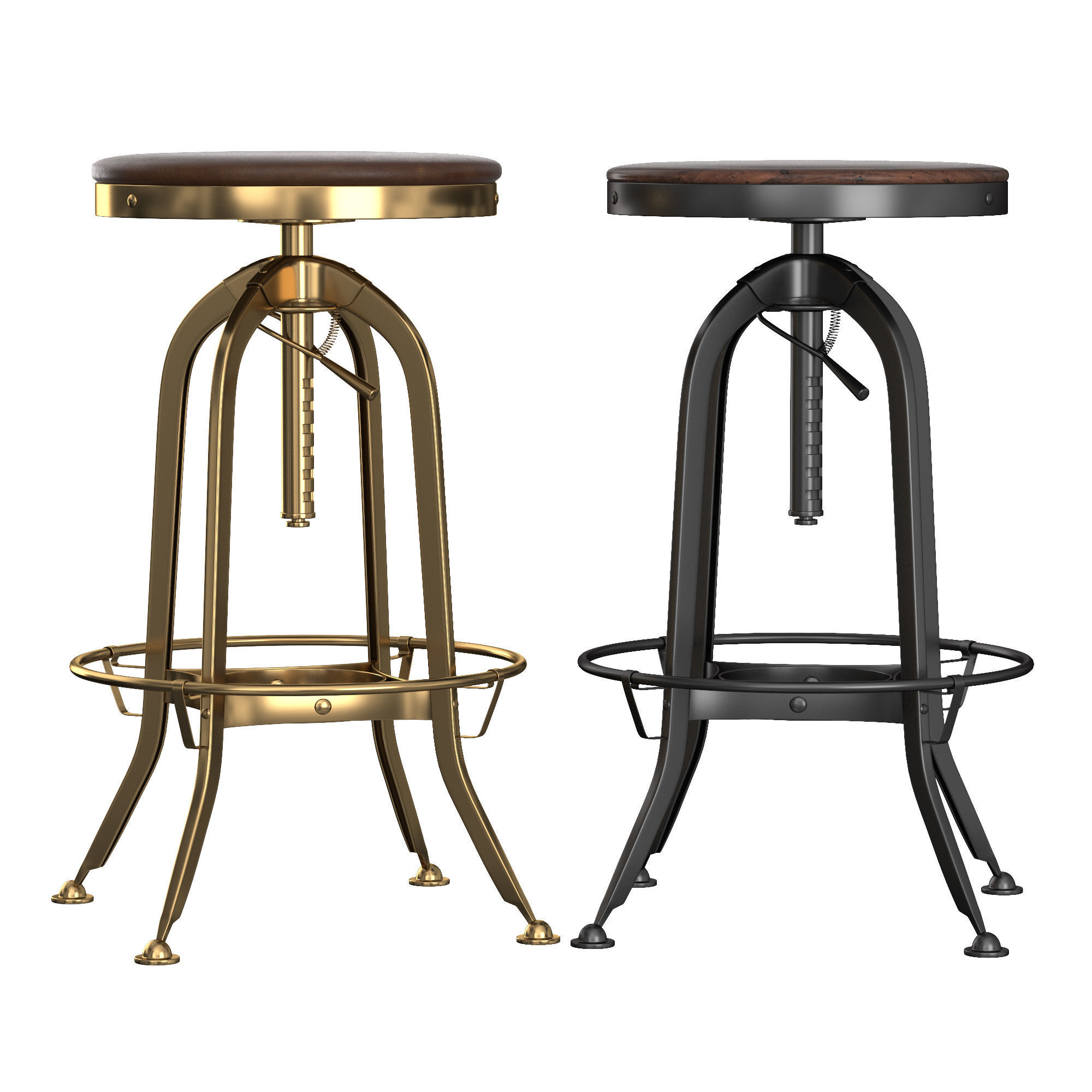 Bar Stool Toledo 3D model_5