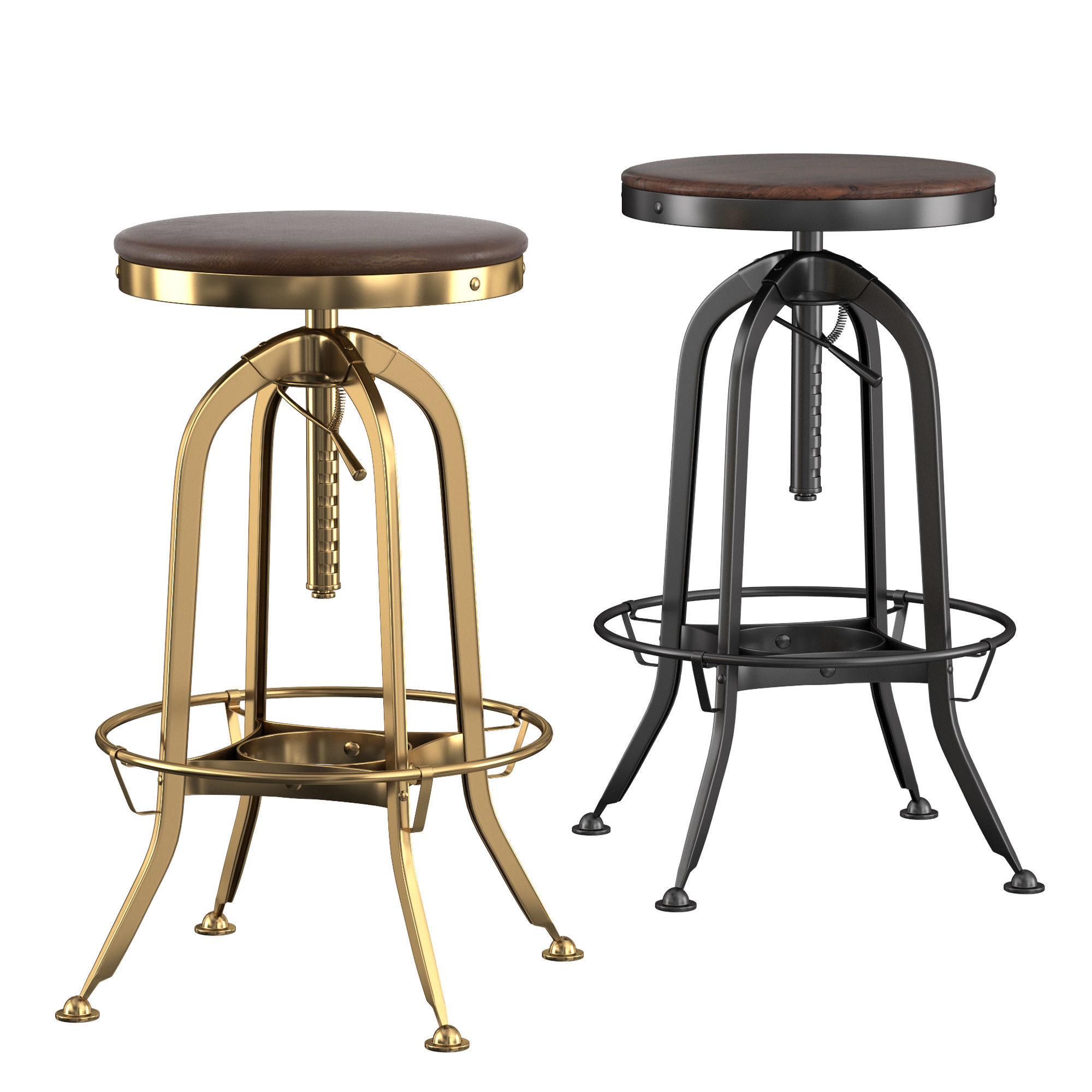 Bar Stool Toledo 3D model_2