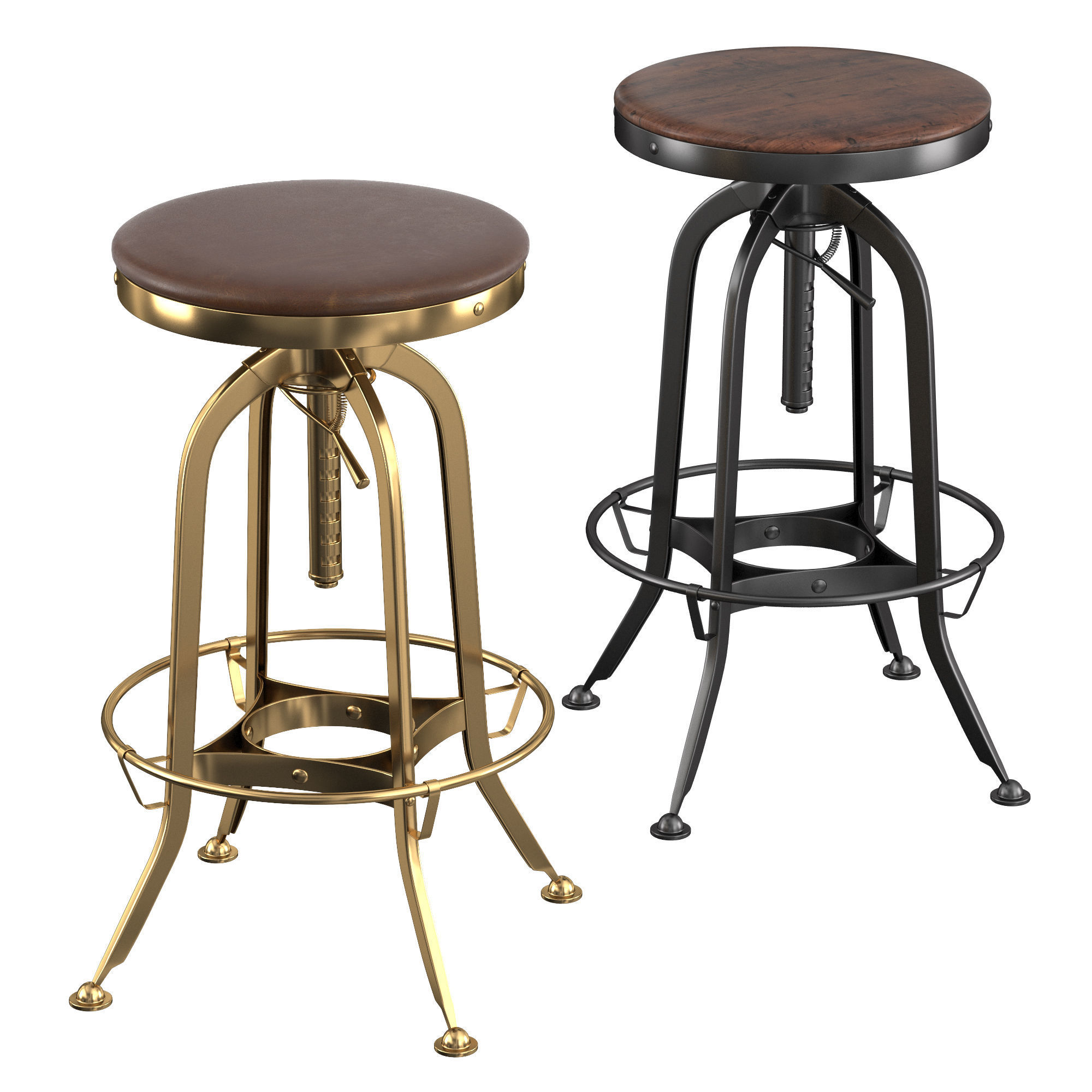 Bar Stool Toledo 3D model_4
