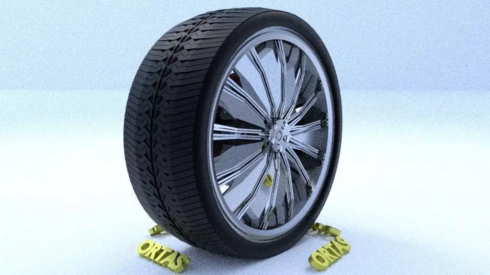 ORTAS CAR RIM 40 GAME READY RIM TIRE AND DISC 3D model_0
