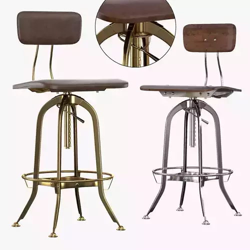 Bar Chair Toledo 3D model
