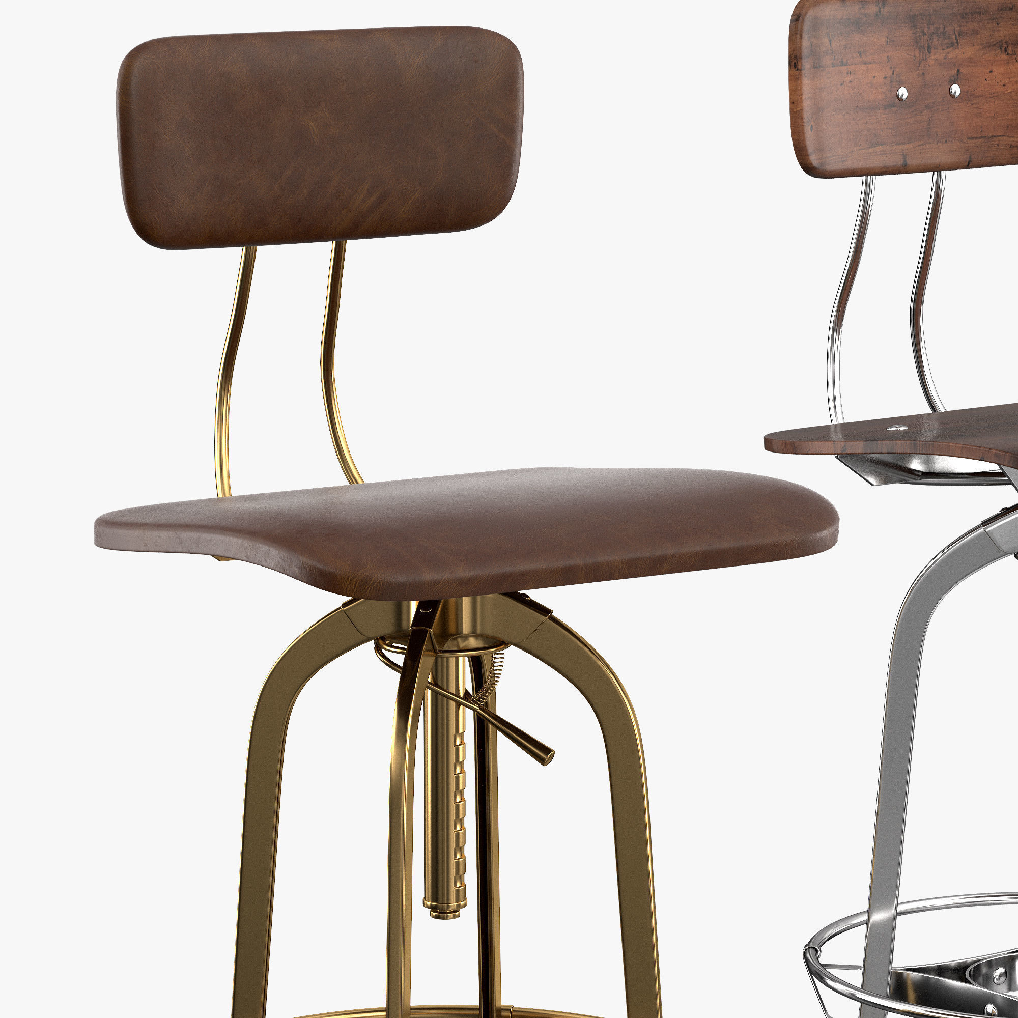 Bar Chair Toledo 3D model_4