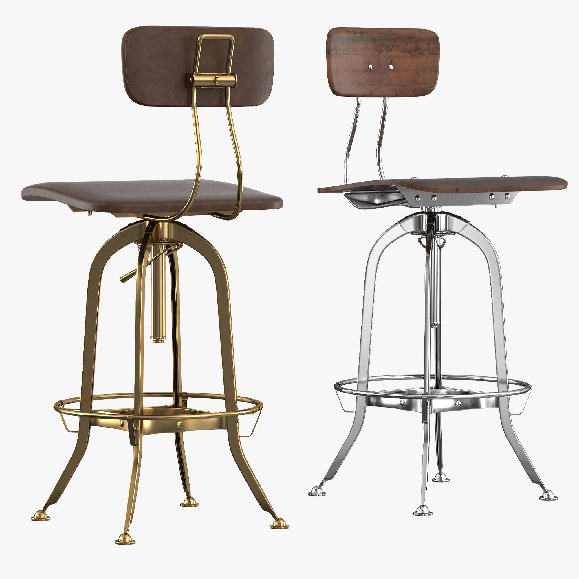 Bar Chair Toledo 3D model_1