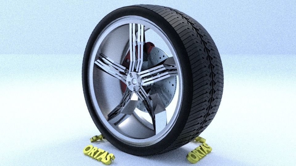 ORTAS CAR RIM 36 GAME READY RIM TIRE AND DISC 3D model_6