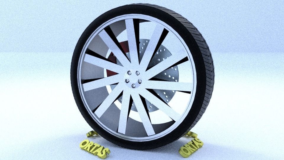 ORTAS CAR RIM 35 GAME READY RIM TIRE AND DISC 3D model_4