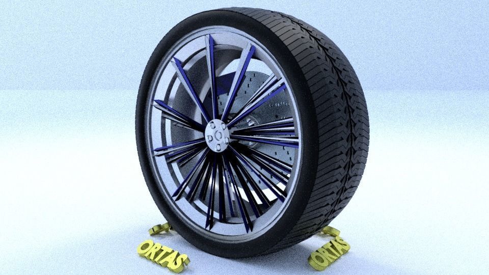 ORTAS CAR RIM 34 GAME READY RIM TIRE AND DISC 3D model_6