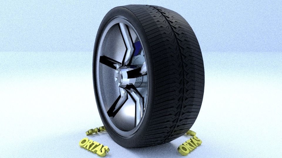 ORTAS CAR RIM 33 GAME READY RIM TIRE AND DISC 3D model_7