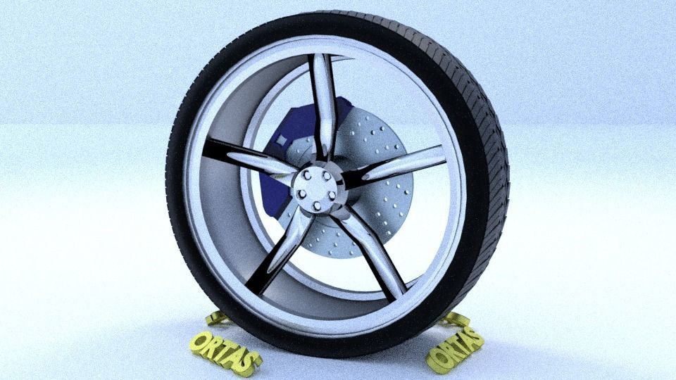 ORTAS CAR RIM 33 GAME READY RIM TIRE AND DISC 3D model_4