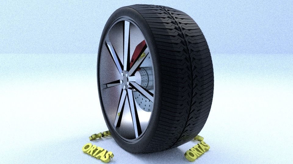 ORTAS CAR RIM 31 GAME READY RIM TIRE AND DISC 3D model_7