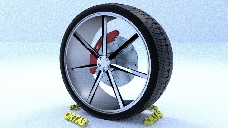 ORTAS CAR RIM 31 GAME READY RIM TIRE AND DISC 3D model_5