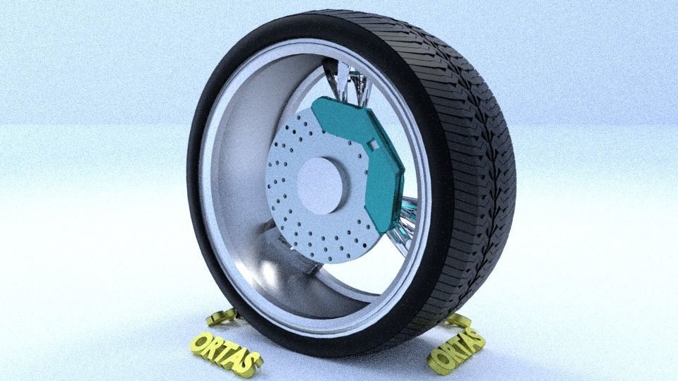 ORTAS CAR RIM 25 GAME READY RIM TIRE AND DISC 3D model_9