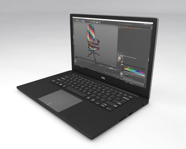 UV Mapped Laptop 3D model