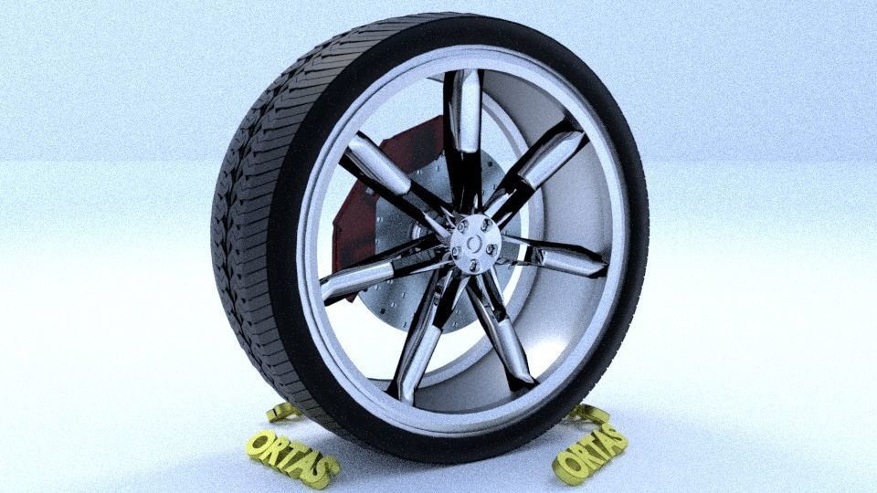 ORTAS CAR RIM 23 GAME READY RIM TIRE AND DISC 3D model_2