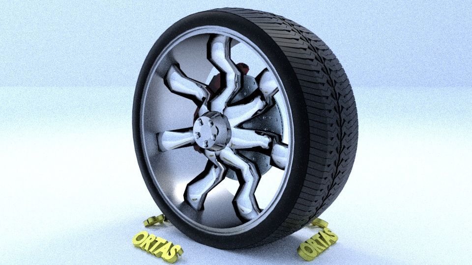 ORTAS CAR RIM 22 GAME READY RIM TIRE AND DISC 3D model_6