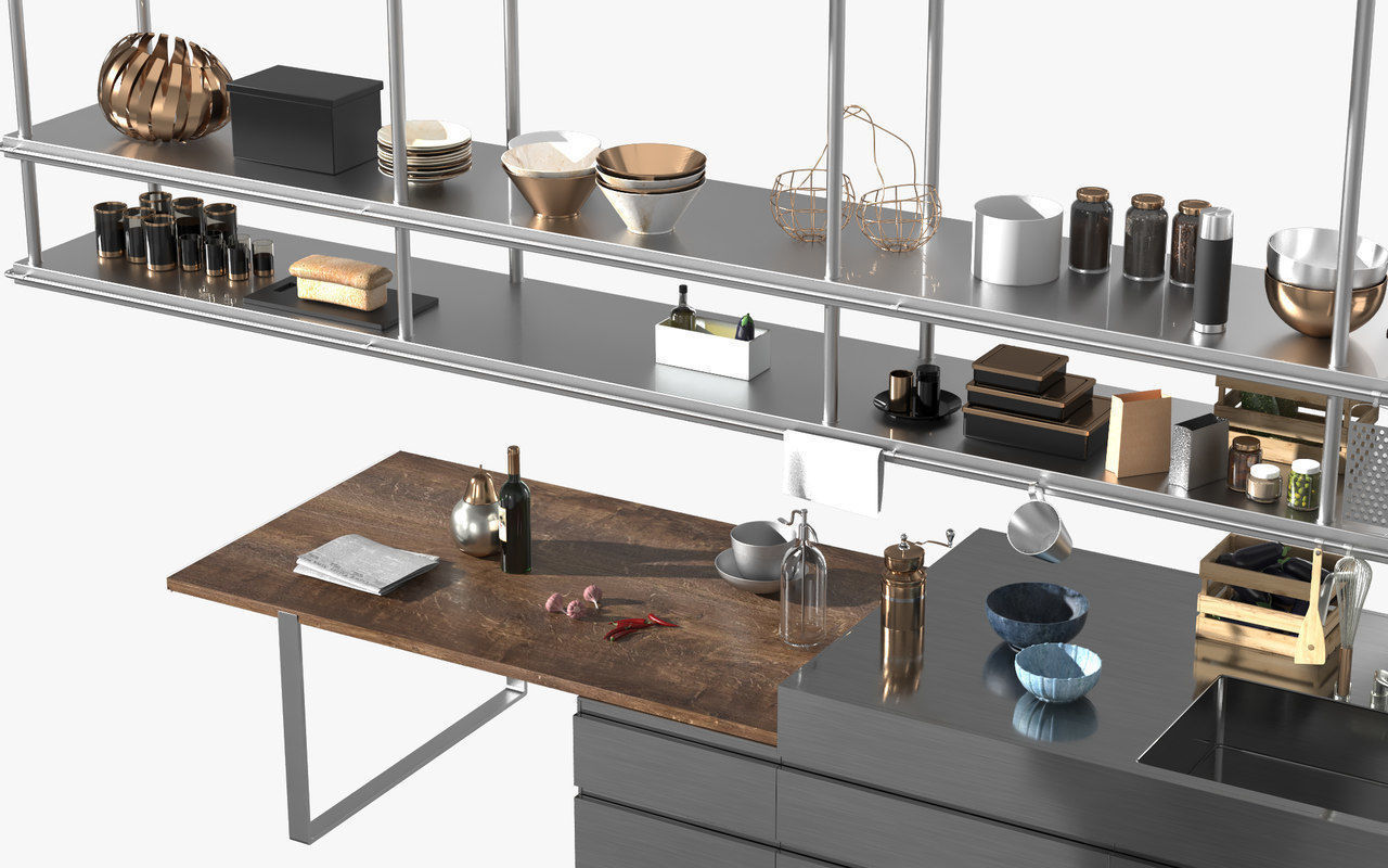Convivium Arclinea Kitchen 3D model_2