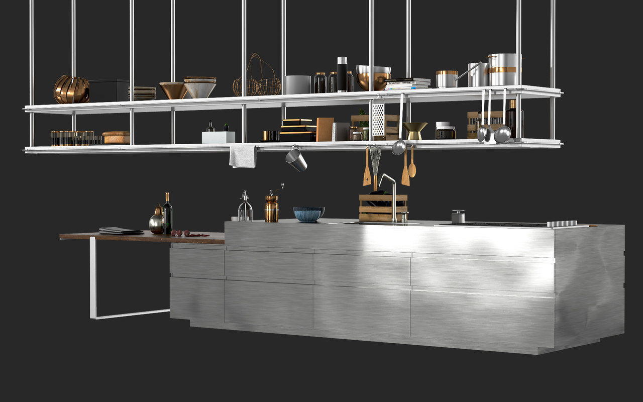 Convivium Arclinea Kitchen 3D model_6