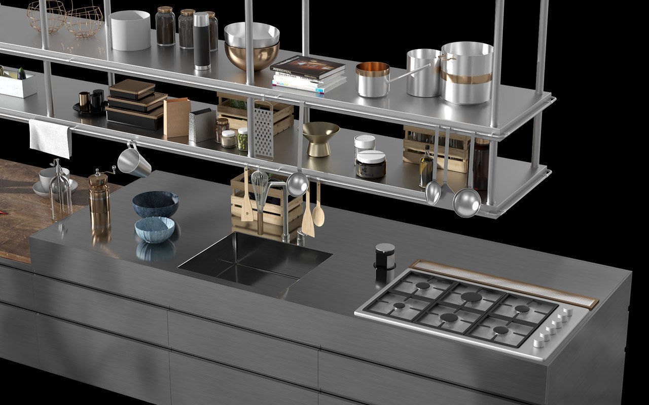 Convivium Arclinea Kitchen 3D model_7