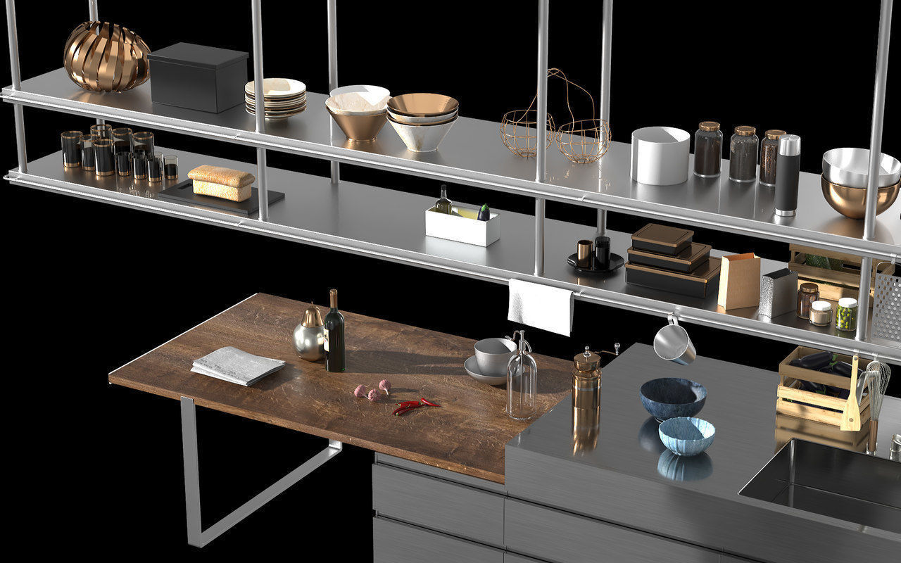 Convivium Arclinea Kitchen 3D model_8