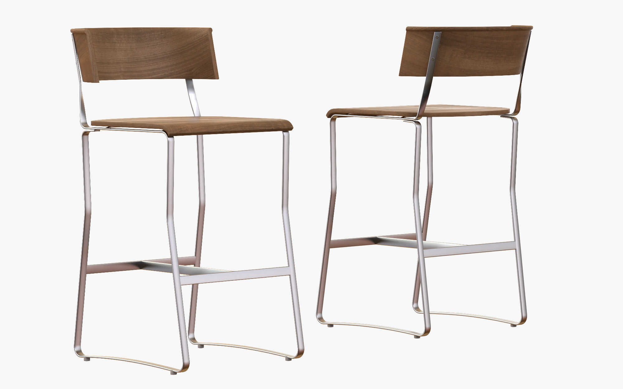 Bar table and Chair 3D model_5