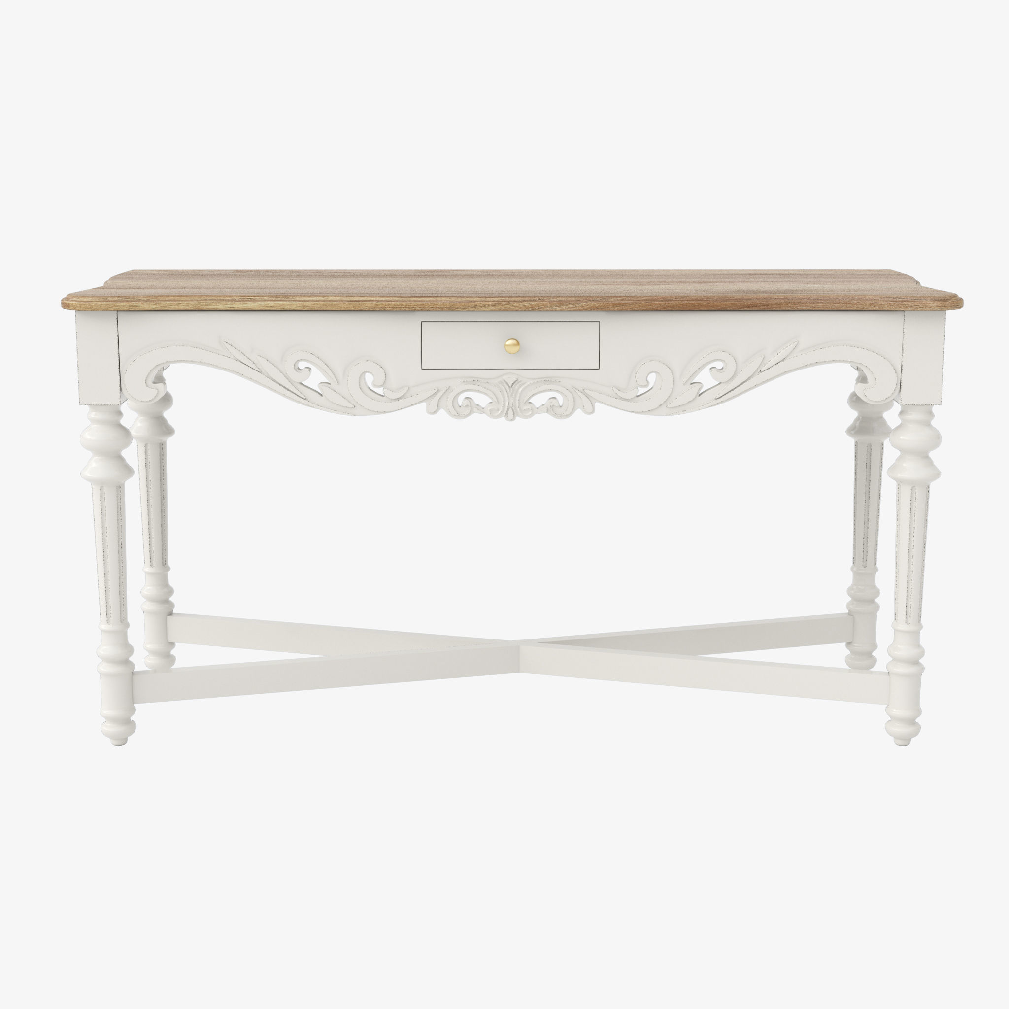 Console Full House 1CNBG014 White 3D model_2