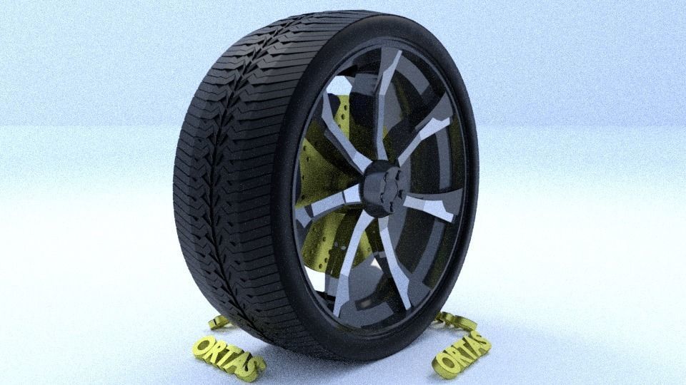 ORTAS CAR RIM 21-22 GAME READY RIM TIRE AND DISC 3D Model Collection_3