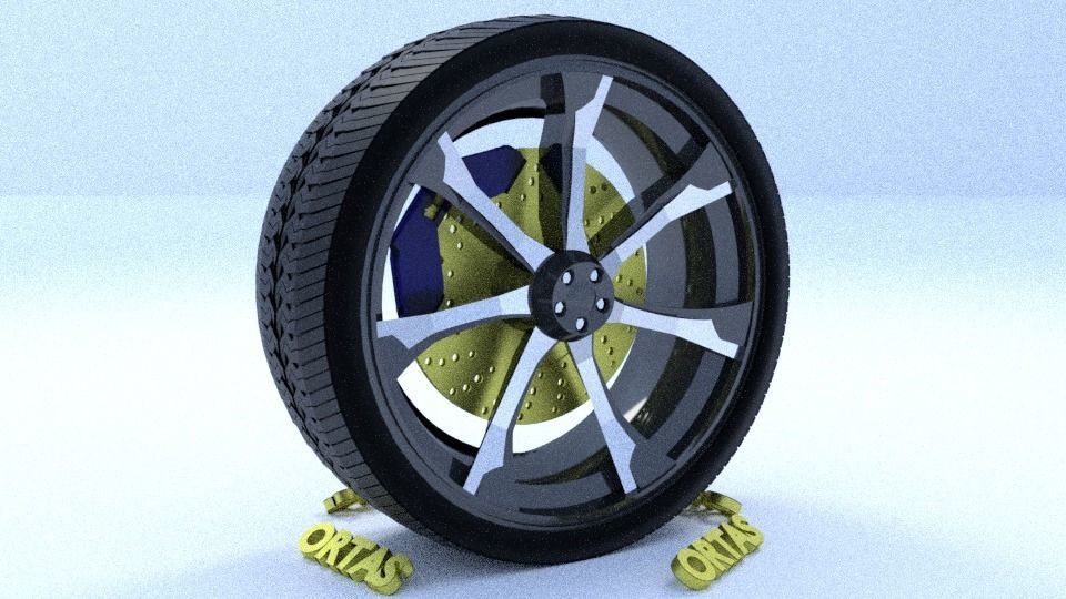 ORTAS CAR RIM 21-22 GAME READY RIM TIRE AND DISC 3D Model Collection_5