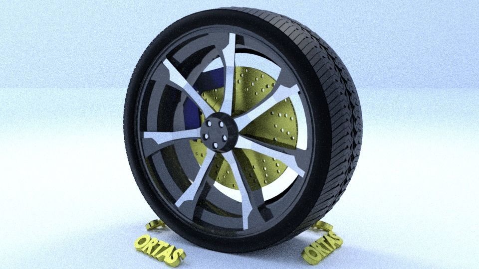 ORTAS CAR RIM 21-22 GAME READY RIM TIRE AND DISC 3D Model Collection_9