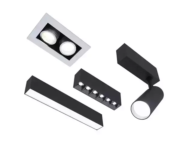 spotlights led track light 3D model