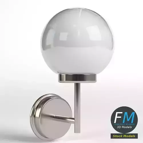 Outdoor applique lamp