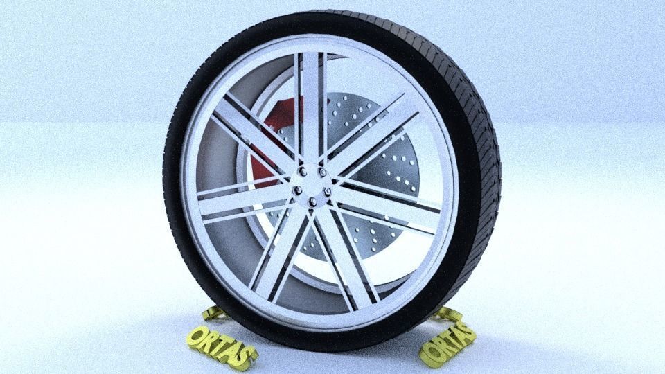 ORTAS CAR RIM 27-28 GAME READY RIM TIRE AND DISC 3D Model Collection_19