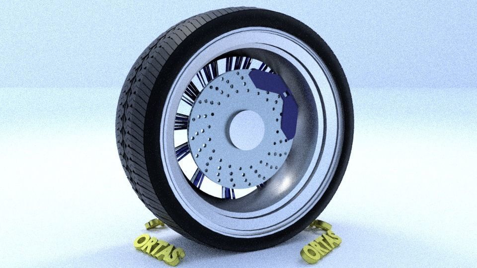 ORTAS CAR RIM 33-34 GAME READY RIM TIRE AND DISC 3D Model Collection_19