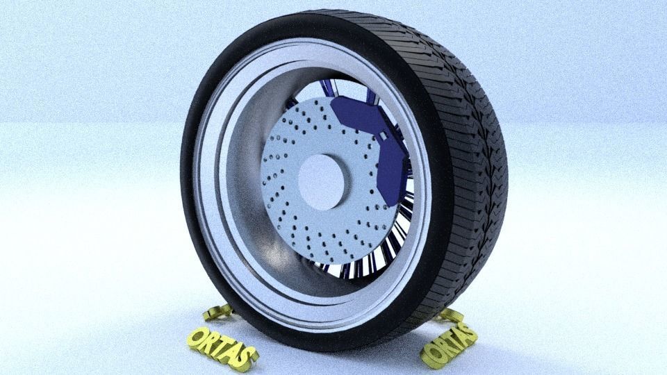 ORTAS CAR RIM 33-34 GAME READY RIM TIRE AND DISC 3D Model Collection_20