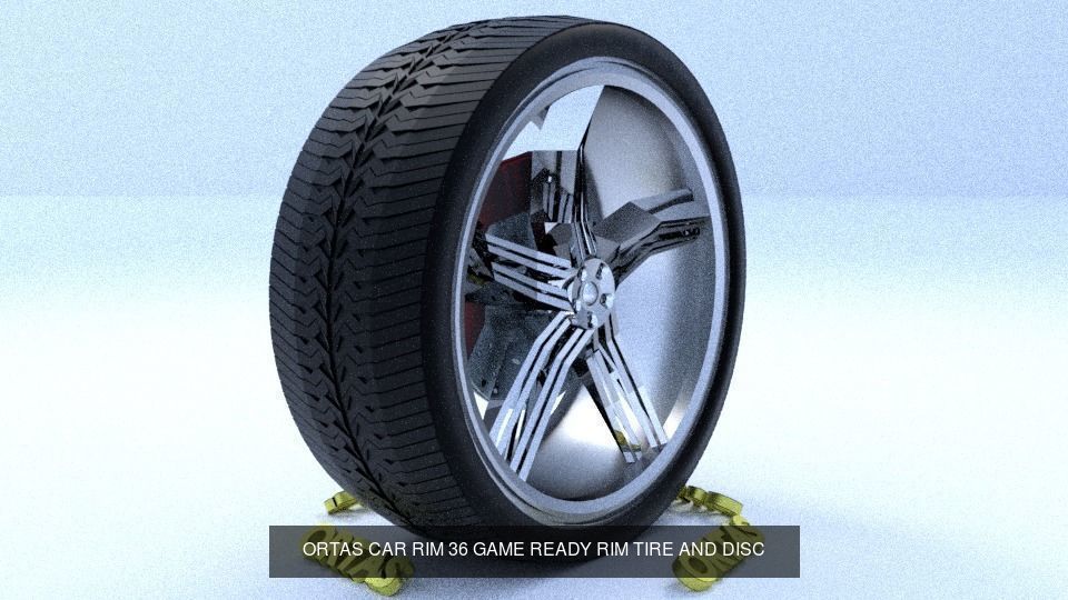 ORTAS CAR RIM 35-36 GAME READY RIM TIRE AND DISC 3D Model Collection_1
