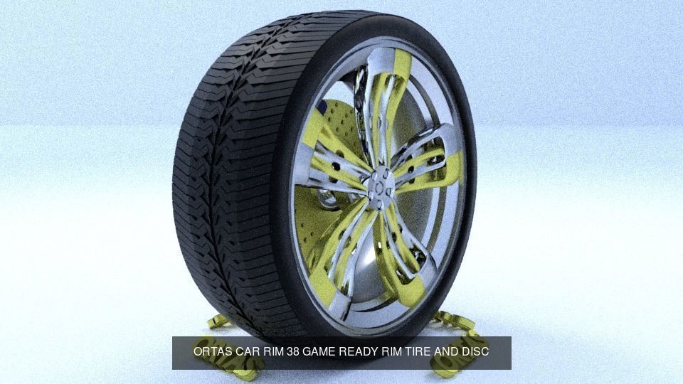 ORTAS CAR RIM 37-38 GAME READY RIM TIRE AND DISC 3D Model Collection_1