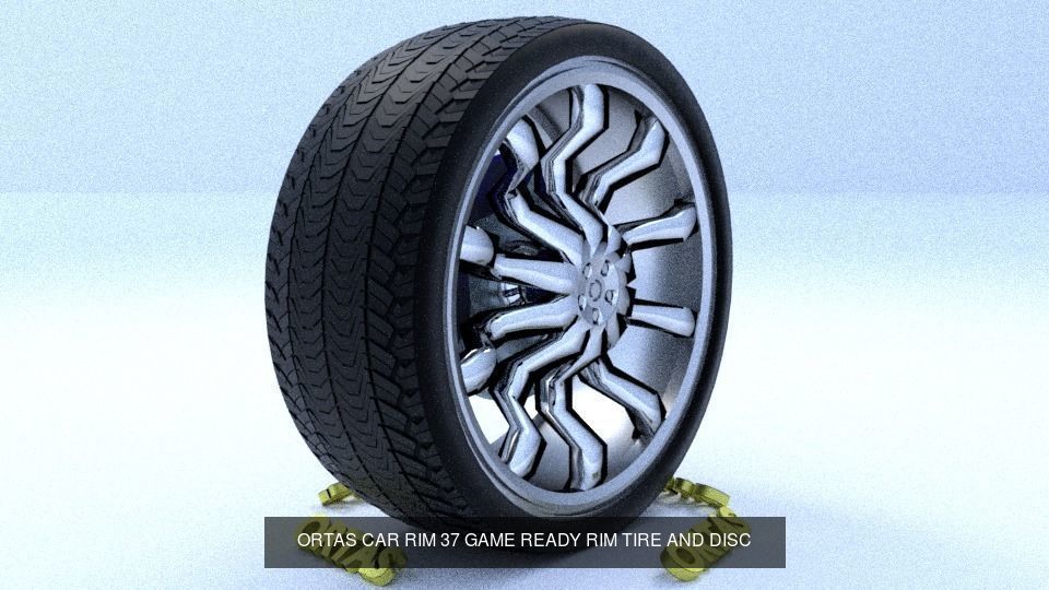 ORTAS CAR RIM 37-38 GAME READY RIM TIRE AND DISC 3D Model Collection_2
