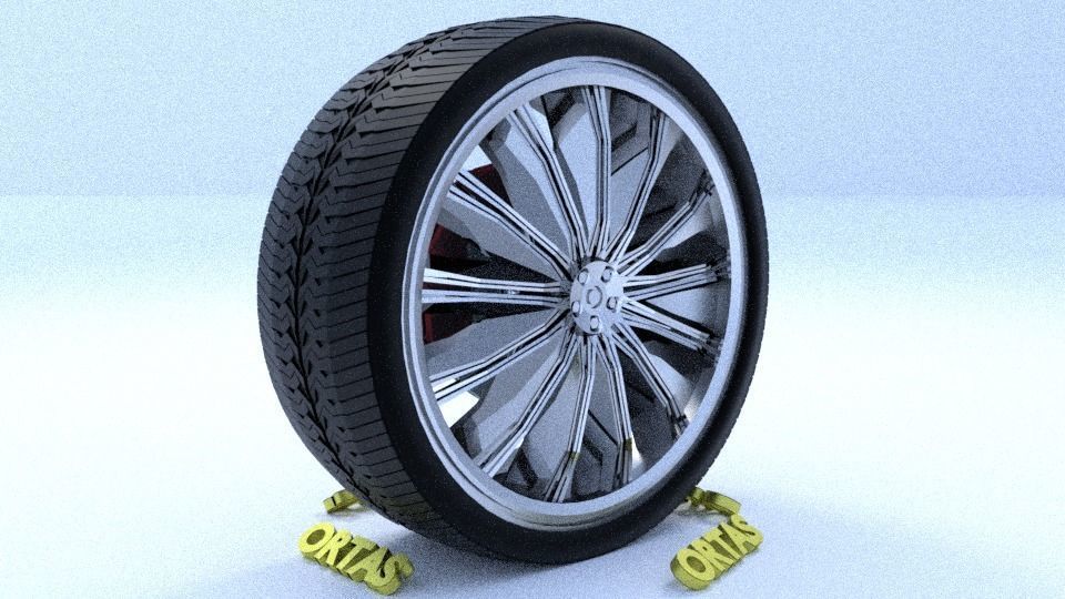 ORTAS CAR RIM 39-40 GAME READY RIM TIRE AND DISC 3D Model Collection_14