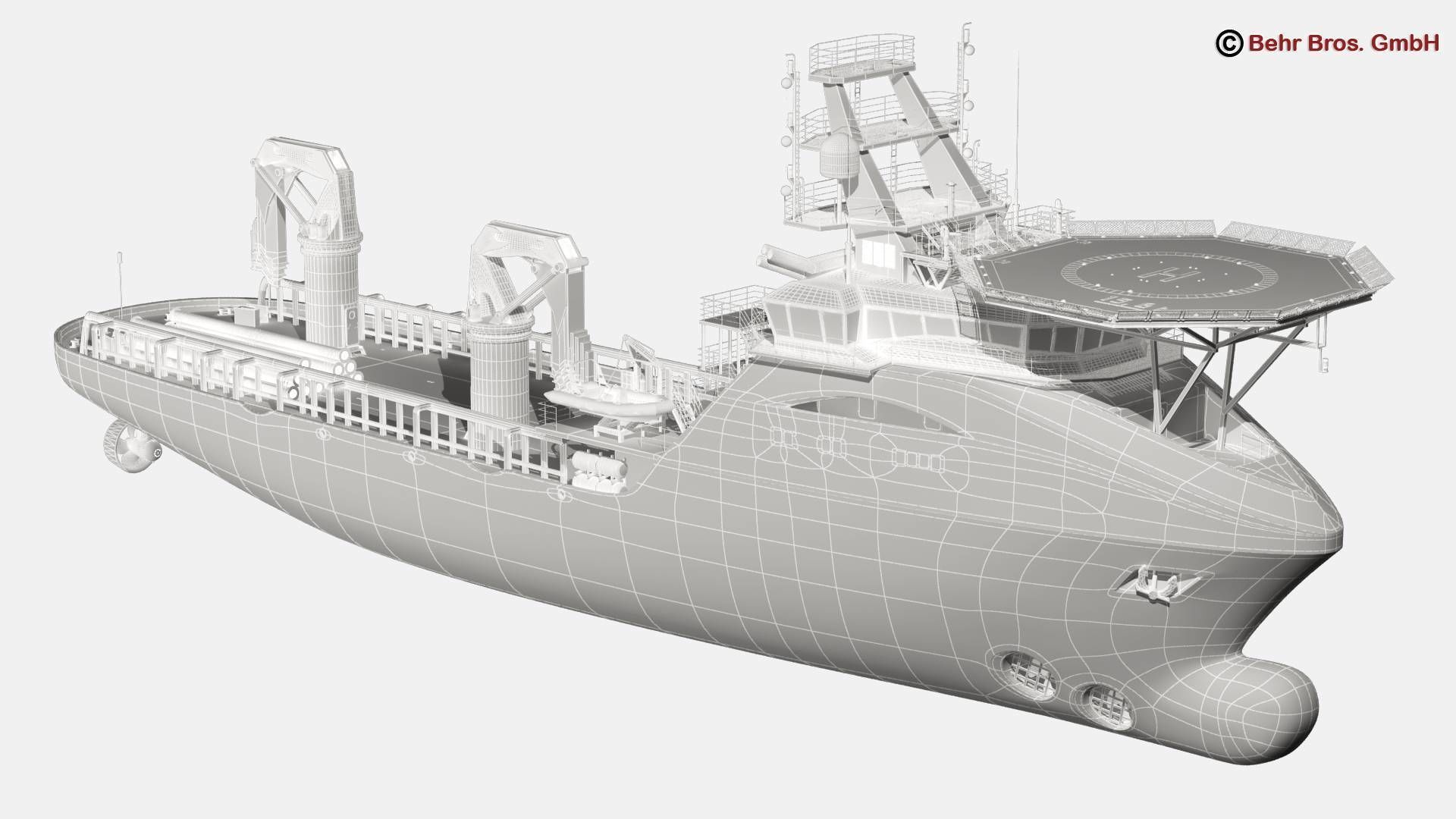 Generic Support Vessel 3D model_11