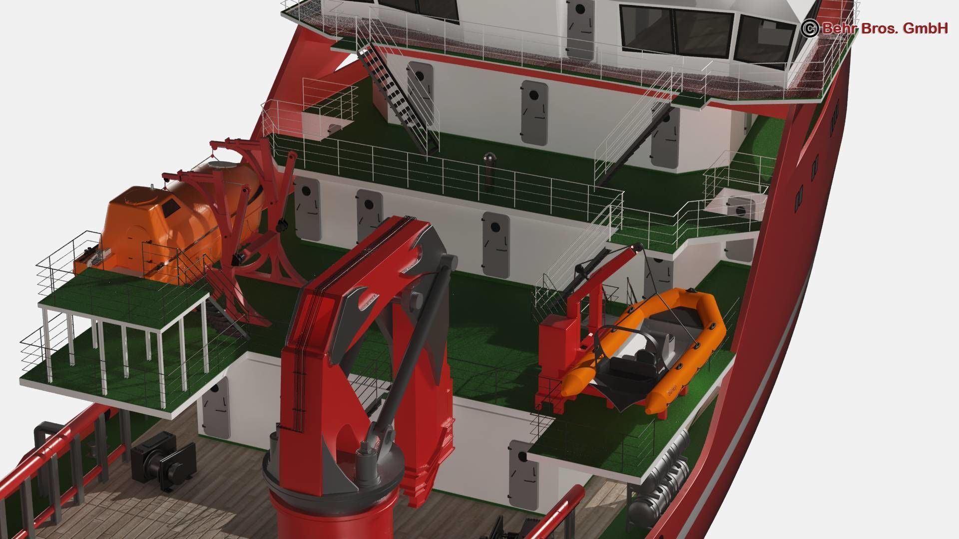 Generic Support Vessel 3D model_7