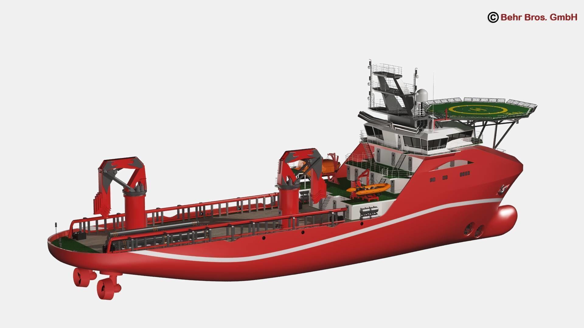 Generic Support Vessel 3D model_1