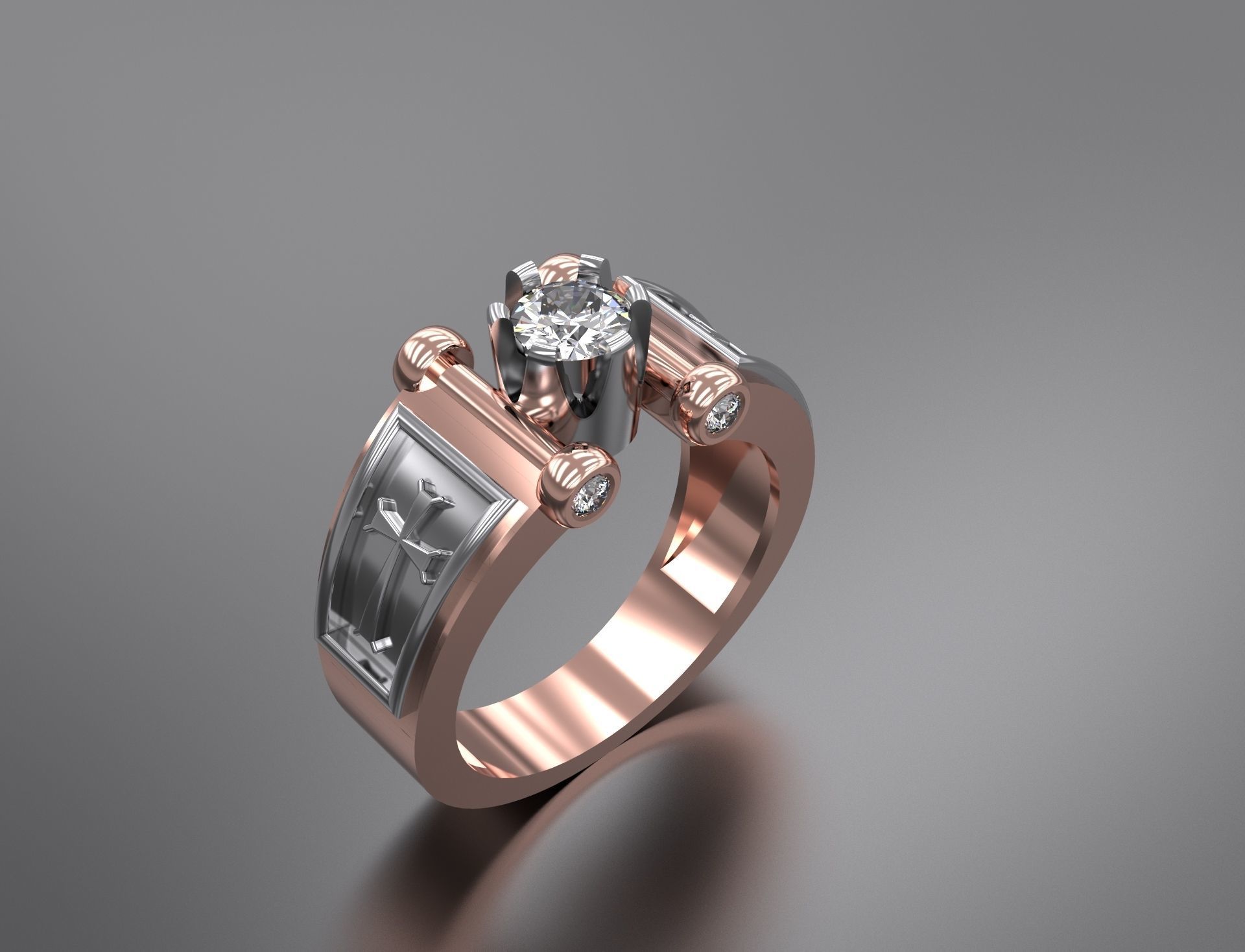Men Ring              3D print model_4