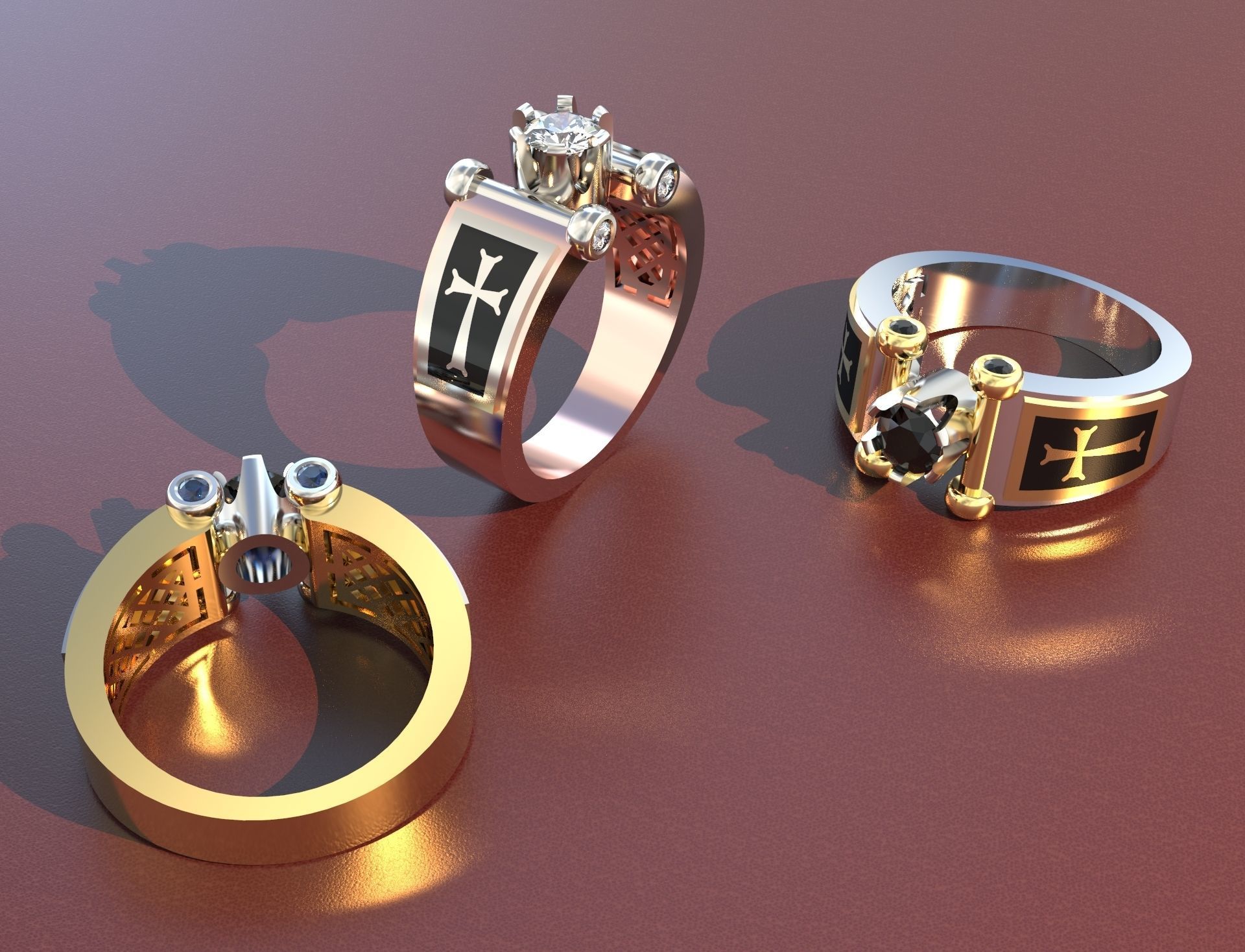 Men Ring              3D print model_1