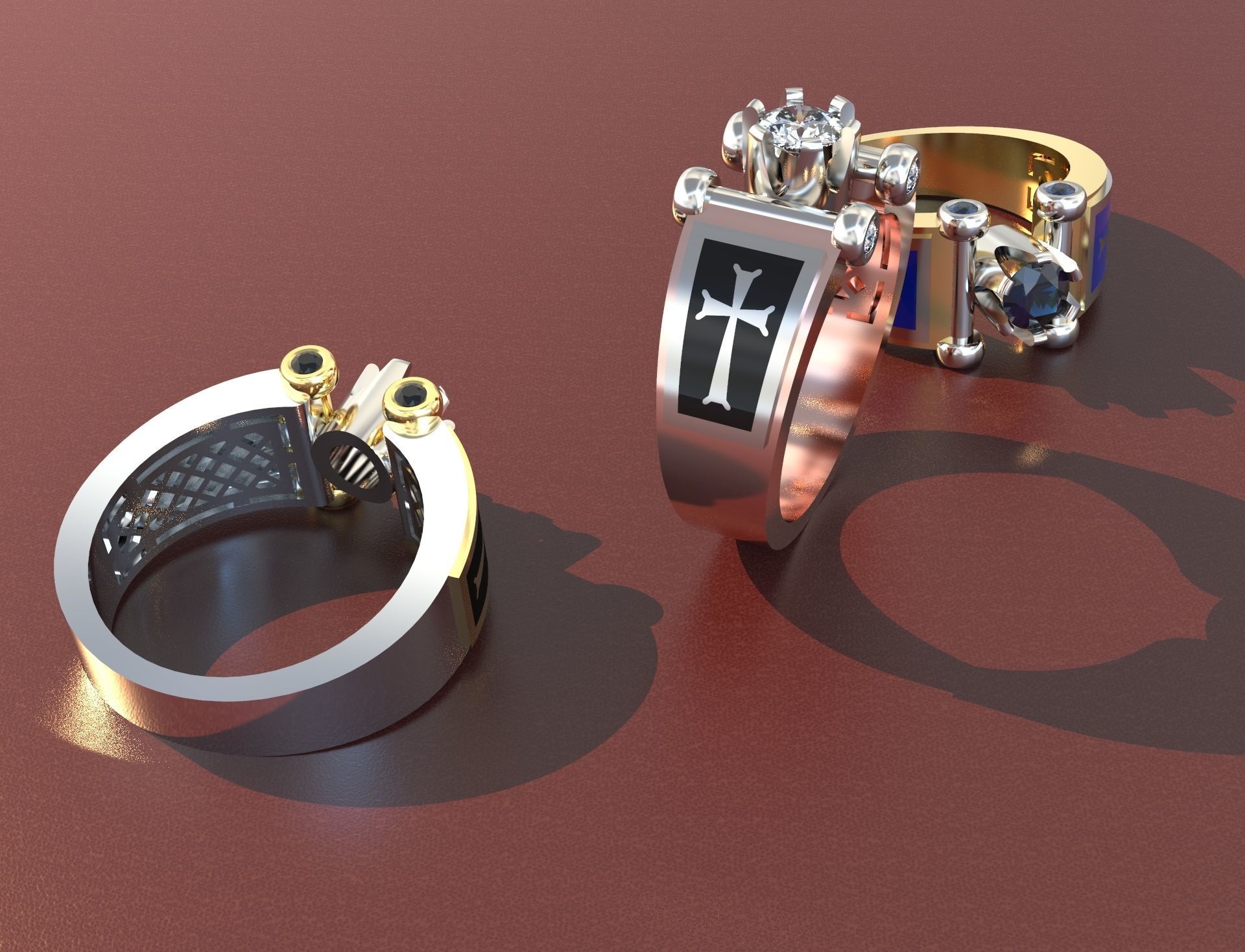 Men Ring              3D print model_2