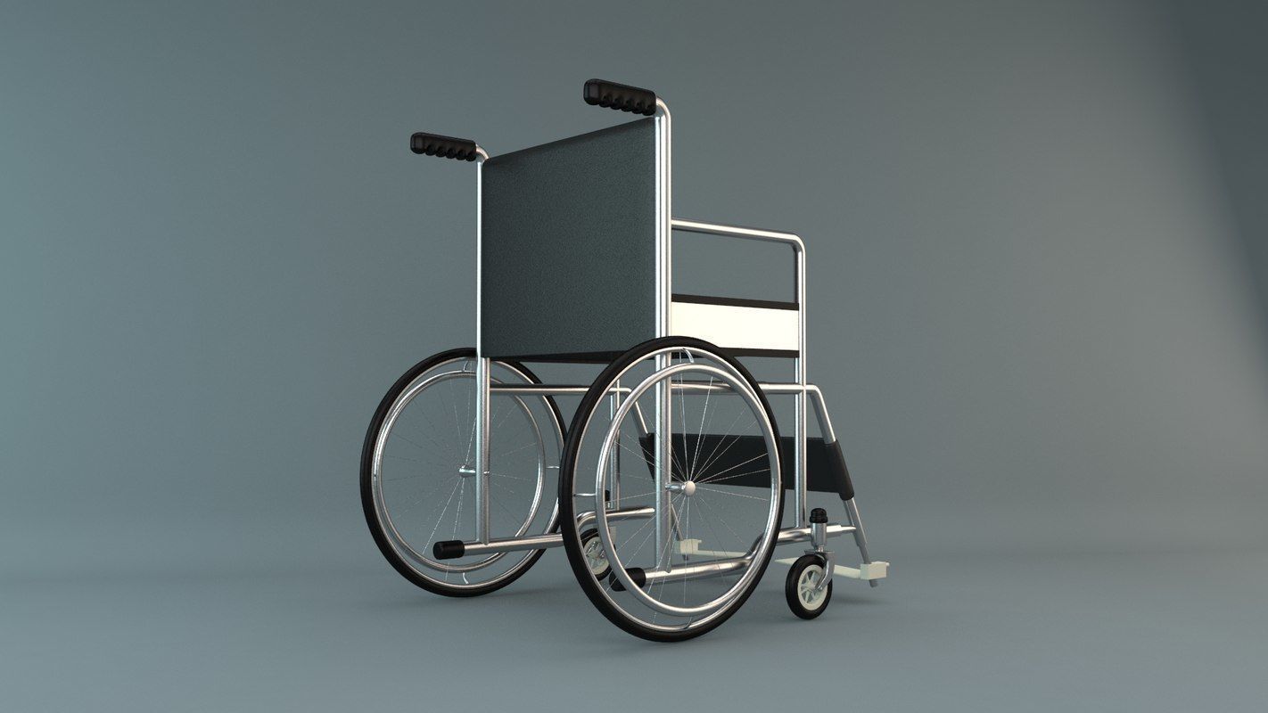 Wheel Chair 3D model_2