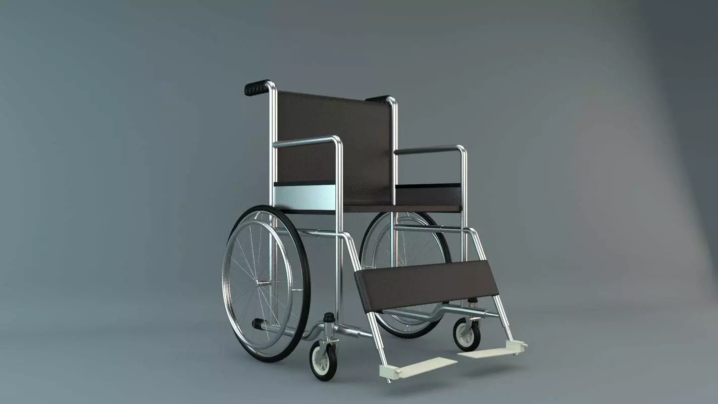 Wheel Chair 3D model_0