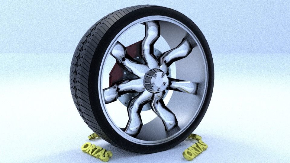 ORTAS CAR RIM 21-22-23-24-25 GAME READY RIM TIRE AND DISC 3D Model Collection_22
