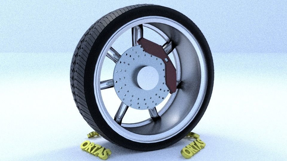 ORTAS CAR RIM 21-22-23-24-25 GAME READY RIM TIRE AND DISC 3D Model Collection_29
